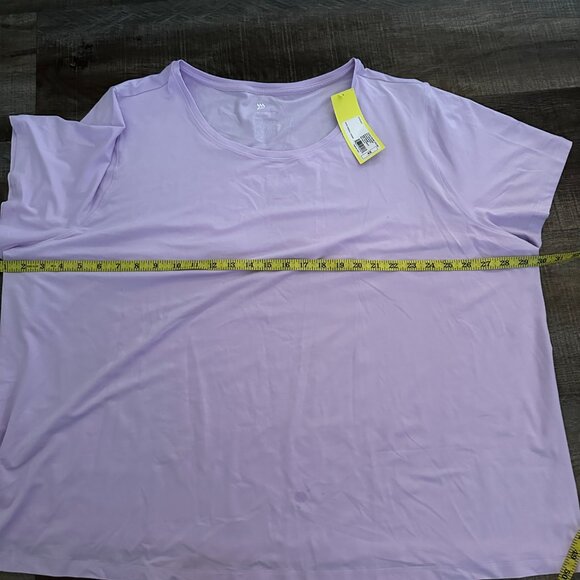 All In Motion Essential Crewneck Short Sleeve T-Shirt 4X Light Purple - Picture 7 of 10